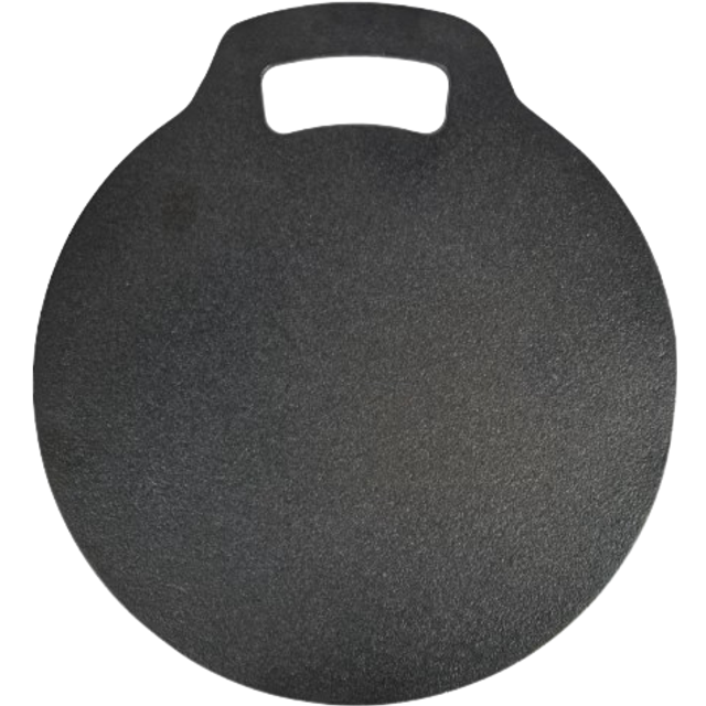 KitchenCraft Cast Iron 27cm Black Steel Baking Stone - Black