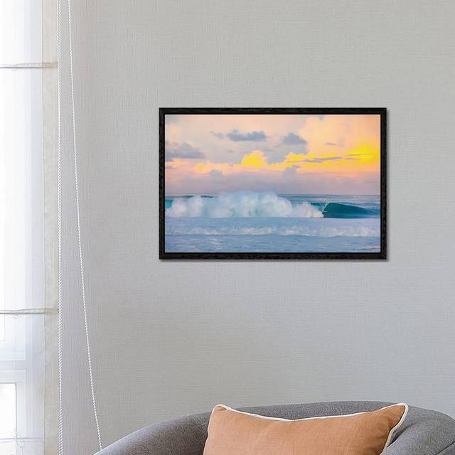 Lemon Dawn Pipe by Sean Davey - Gallery-Wrapped Canvas Giclée - Black Framed (45.72cm H x 66.04cm W x 3.81cm D)