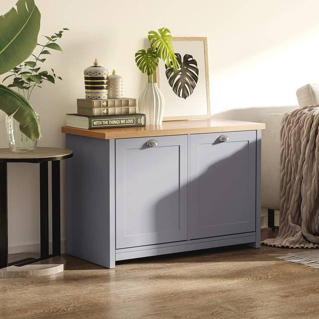 8 Pair Shoe Storage Bench - Grey (8)