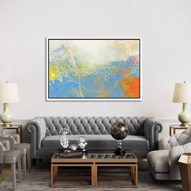 Blue Lux II by Sue Jachimiec - Gallery-Wrapped Canvas Giclée on Canvas - White Framed (152.5 cm H x 101.5 cm W)