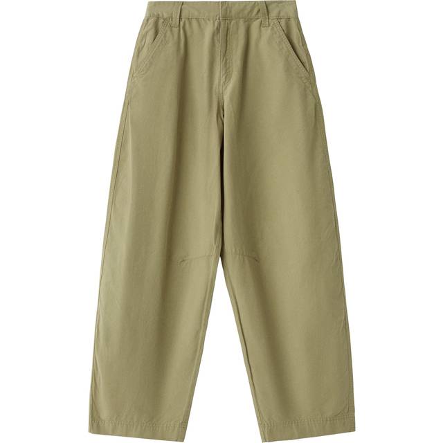 Bershka – Ljust kakifärgade snickarbyxor-Grön/a