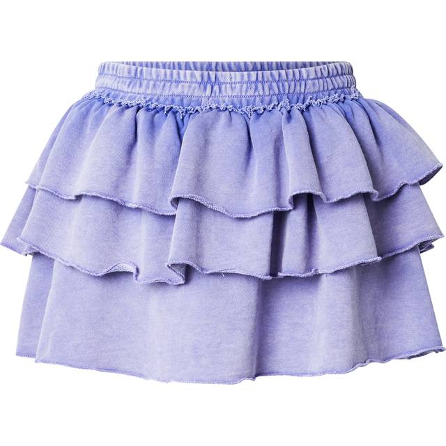 Monki – Lila minikjol med volanger