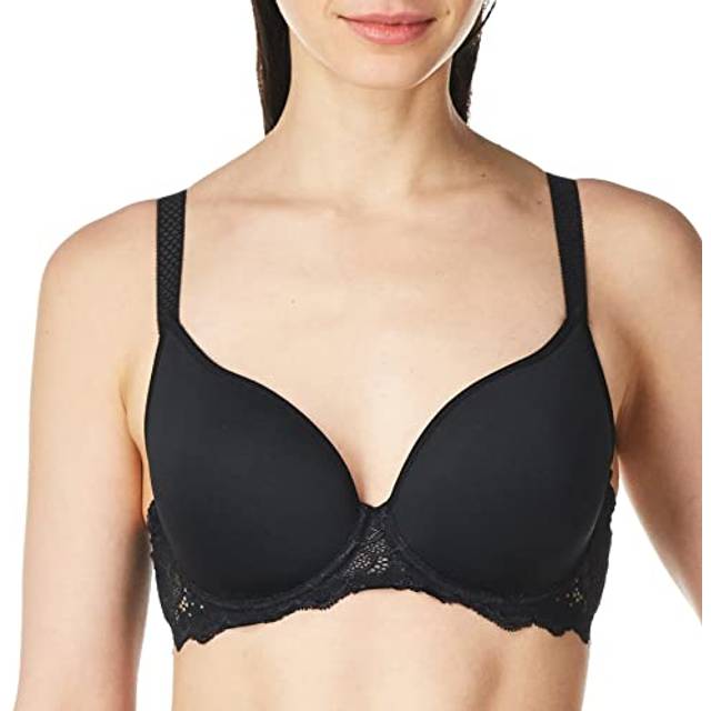 Simone Perele Caresse Spacer Plunge Bra - Black - 34B