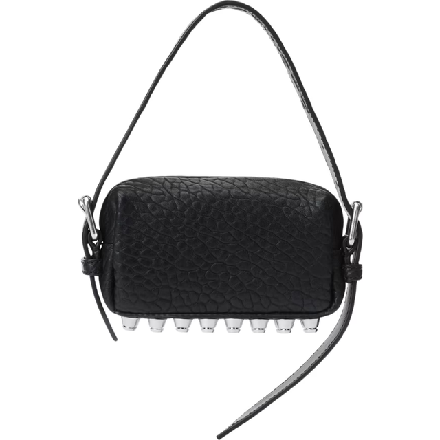 Alexander Wang, Cross Body Bags, female, Black, ONE SIZE, Studded Shoulder Bag with Zip Closure