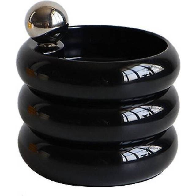 Metal Handle Jewelry Storage Box, Fresh Air Multi-layer Rotatable Jewelry Cosmetic Box
