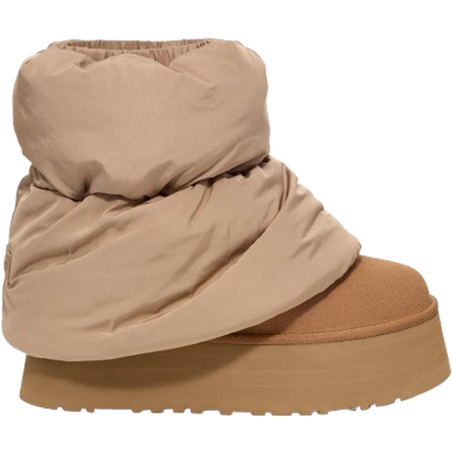 (WMNS) UGG Classic Mini Dipper Puffer Boot 'Amphora Chestnut' 1158275-AHS - Amphora/Chestnut - 6