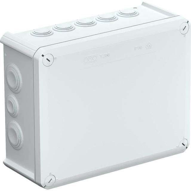 OBO Bettermann T250 Avgreningsbox (L x B x H) 240 x 190 x 95 mm Grå-vit (RAL 7035) IP66 1 st