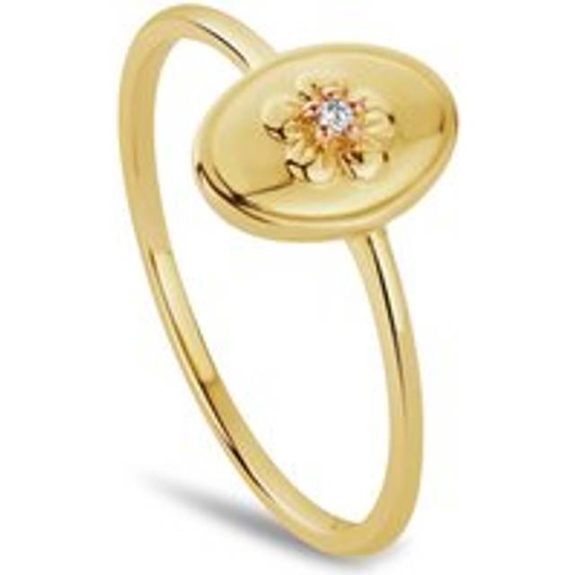 Clogau Forget Me Not Gold and Diamond Ring - M