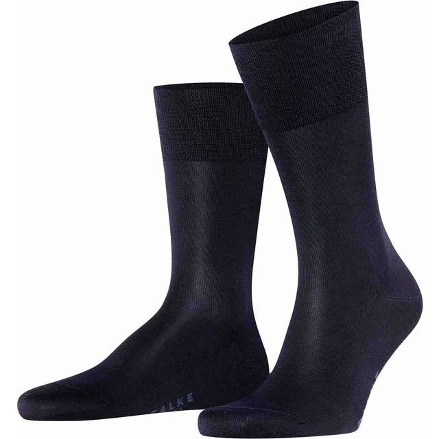 1 Pair Dark Navy Tiago Classic Fil d'Ecosse Mercerised Cotton Socks Men's 7-8 Mens - Falke - Blue