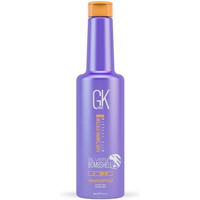 Global Keratin Silver Bombshell Purple Shampoo (280ml/9.5 Fl Oz) For Blonde Platinum Ash Silver & Gray Hair Moisturizes Dry & Damaged Removes Yellow