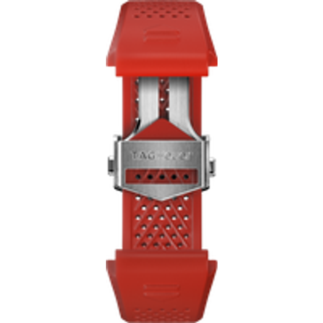 TAG Heuer Strap Connected 45mm Rubber Red Folding Buckle