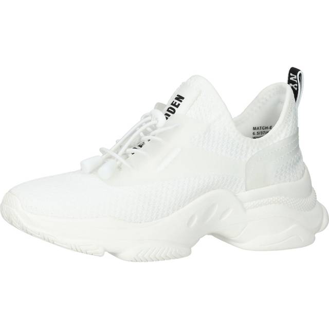 Steve Madden Match-E Fabric-Blend Trainers - UK 8 - White