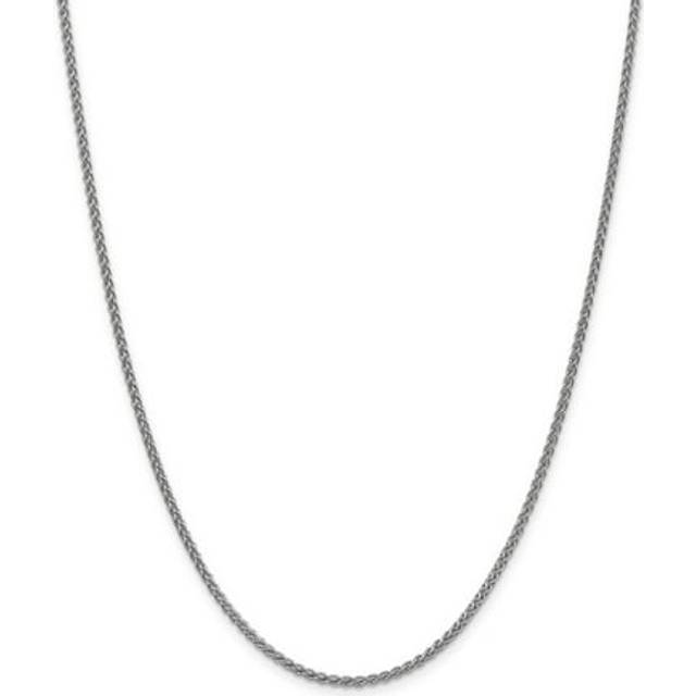 Quality Gold PEN122-18 14K White Gold 2.1 mm 18 in. Spiga Chain