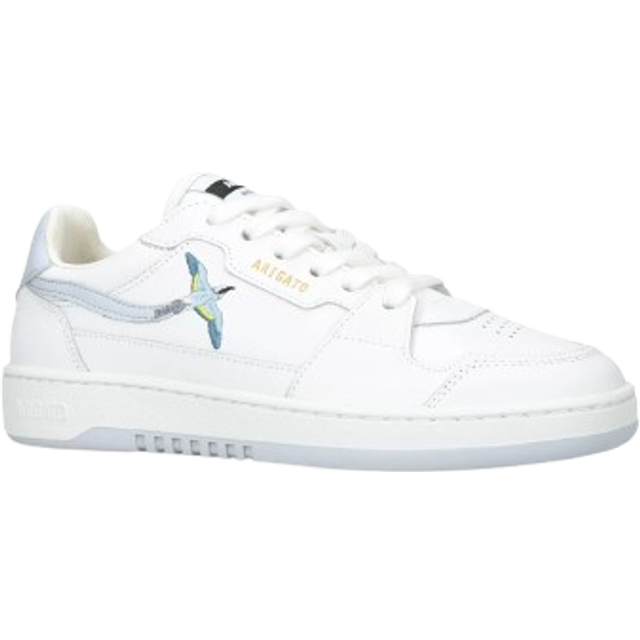 Dice Low-Top Bee Bird Trainers - WHITE - Lifestyle brand Axel Arigato takes inspiration from classic basketball and skateboarding shoes when designing its cohort of footwear. Meticulously crafted trainers with a minimalistic aesthetic are synonymous with the brand and are all proudly finished with logo details.