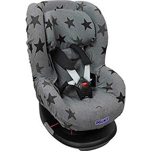 Car Seat Cover Separate Headrest Cover Included Baby Seat Protection Washable Universal Size Fits 3 5 Point Belts 95 Percent Cotton 5 Percent Lycra