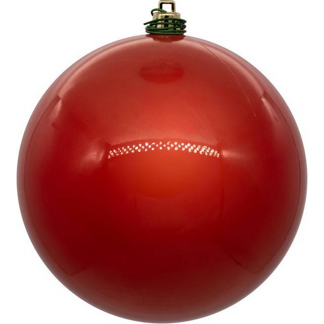 Vickerman N592071DPV 8 in. Pearl UV Drill Ball Ornament, Coral