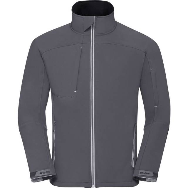 Russell Athletic Mens Bionic Soft Shell Jacket (Iron) - Grey - Size Medium