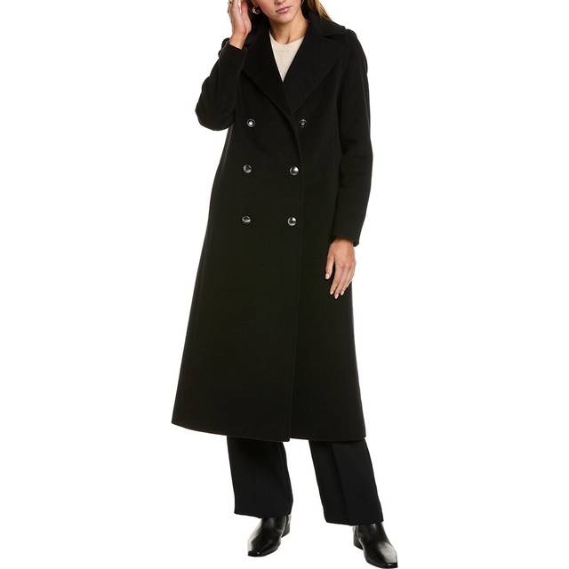 Cinzia Rocca Icons Long Wool & Cashmere-Blend Trench Coat