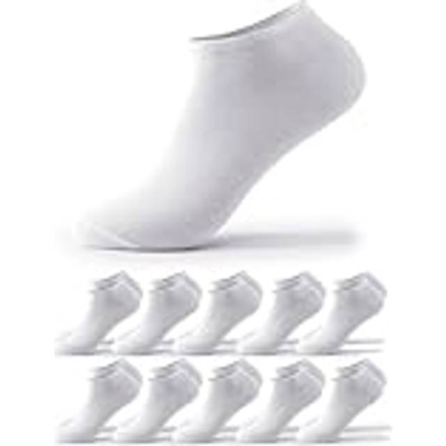 Occulto Ankelstrumpor Män 10-20 pack (modell: Alex) 10 X Vit 39-42