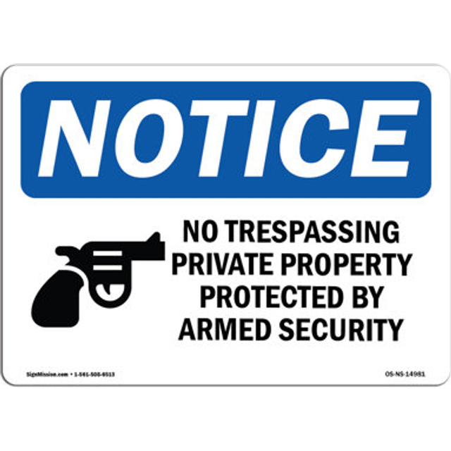 SignMission OS-NS-A-710-V-15137 7 x 10 in. OSHA Notice Sign - Not An Emergency Exit