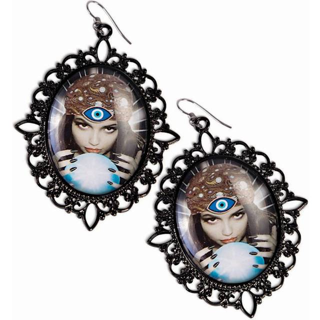 Bristol Novelty Fortune Teller Dangle Earrings - Multicoloured - one size
