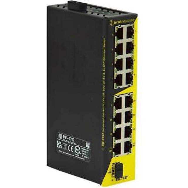 Brainboxes SW-7717 Hardened Industrial 14x 10/100, 2x1G & 1xSFP Et...