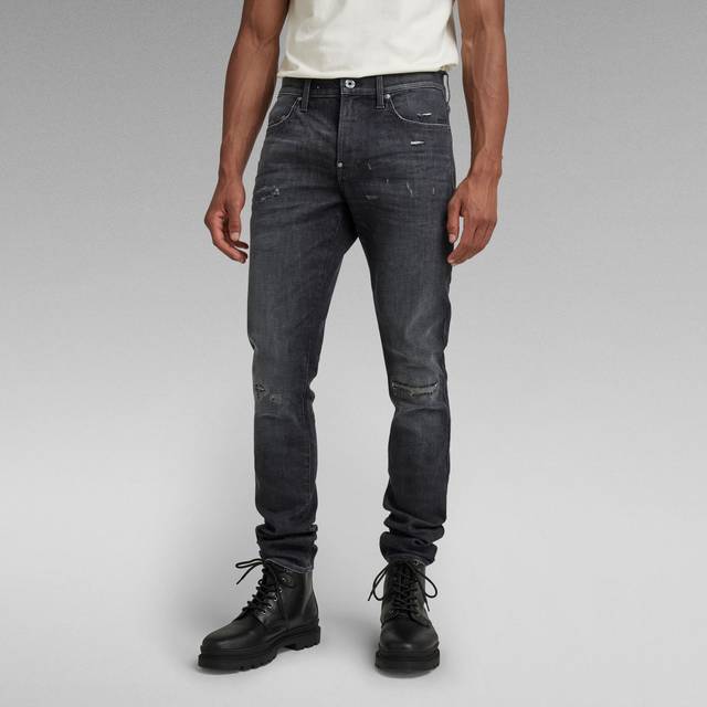 G Star Raw Mens G-Star RAW Revend FWD Skinny Jeans - Black Cotton - Size 28W/30L