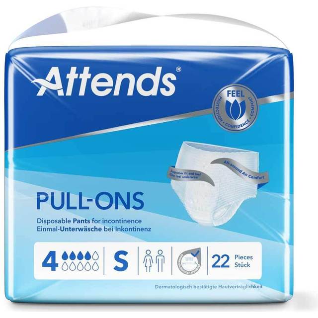 Inkontinensskydd allt-i-ett byxa - Attends Pull-Ons 4 S - 88 st