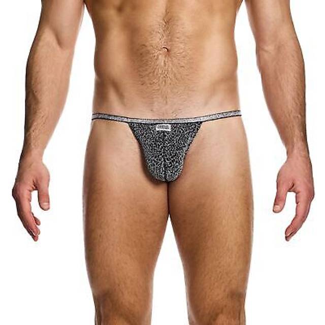 Modus Vivendi Party Crackled Tanga Brief Mens Underwear Enhancing Pouch Glitter
