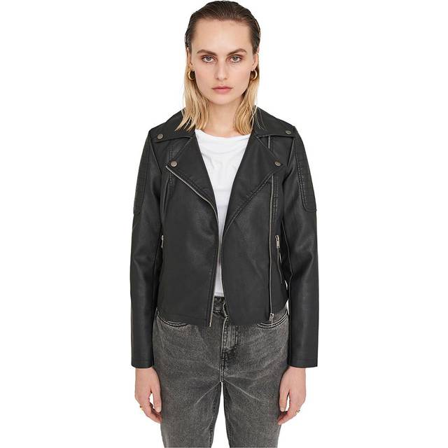 Noisy May  Leather jacket NMREBEL  - EU L - Black - EU L