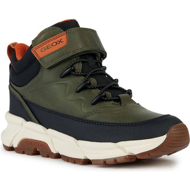 Geox Boys Khaki Green Waterproof Boots - 37