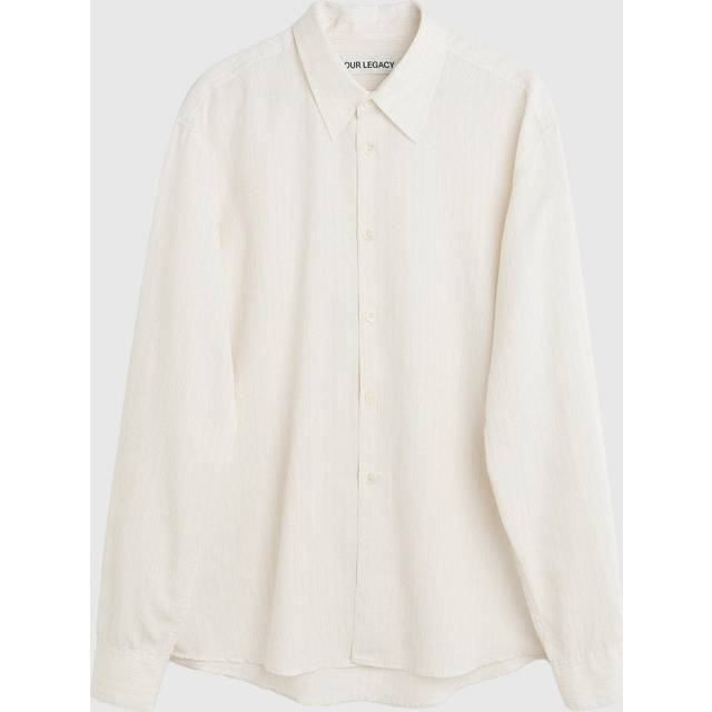 OUR LEGACY Off-White Beyond Shirt - CREAM STRIPE CEREMON - IT 54