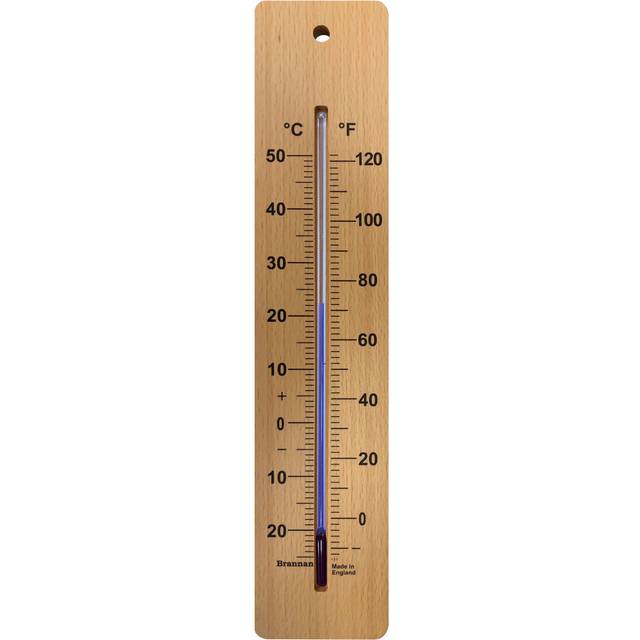 380mm wood wall thermometer-room wall temperature for indoor or outdoor use