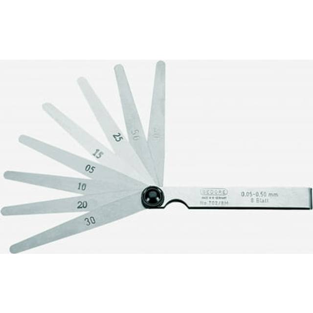 Gedore Feeler gauge set, fan pattern
