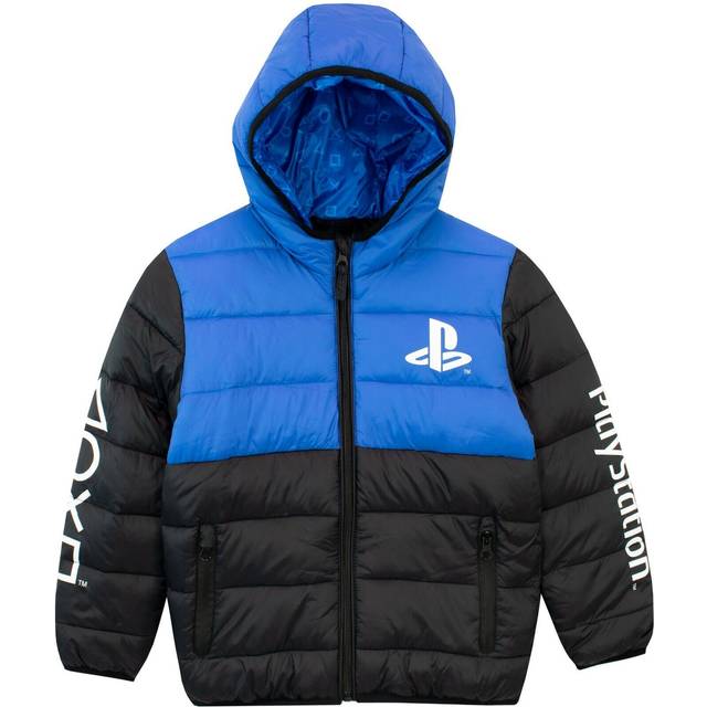 Playstation raincoat kids boys 5 6 7 8 9 10 11 12 13 years puffer jacket hooded