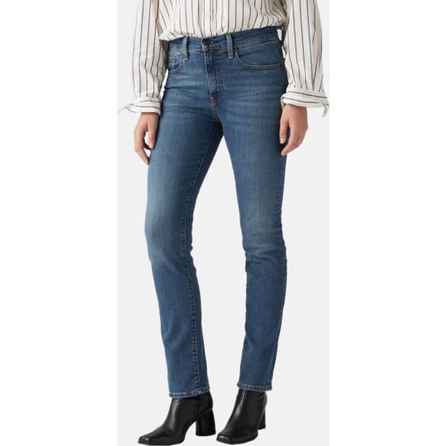 Levi's dam Jeans 724 High Rise Straight, Blue Wave Dark, 32W / 32L