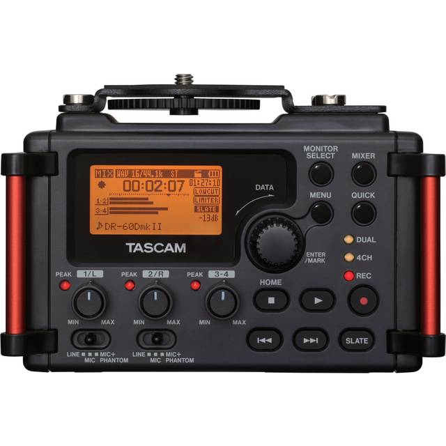 Tascam DR-60D MKll tragbarer Digitalrecorder, Linear-PCM-Stereorecorder