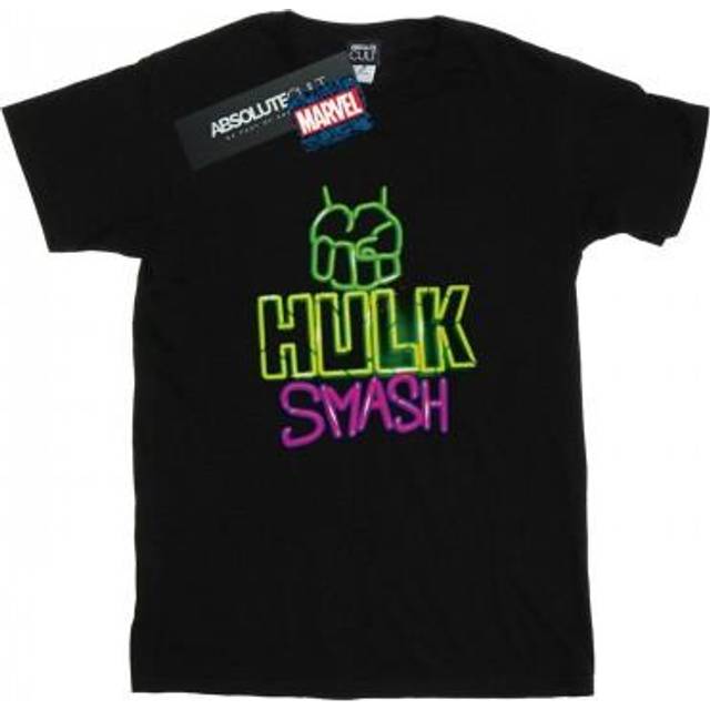 (7-8 Years, Black) Marvel Boys Hulk Smash T-Shirt