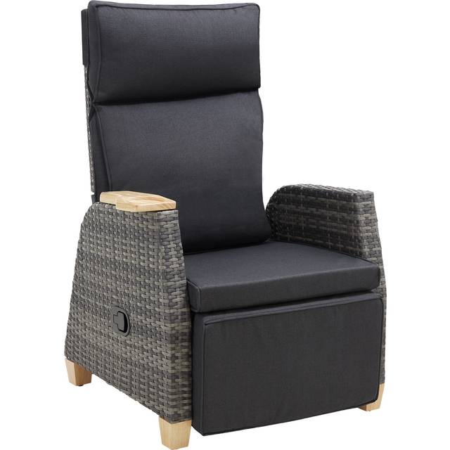 Garden Chair Pescara - reclining, adjustable backrest & footrest, thick padding - per piece