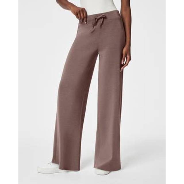AirEssentials Wide Leg Sweat Bottoms - Smoke - <p>Spanx launched in 2000 and after years of success selling shapewear and underwear the brand delved into women’s apparel, which was met with the same level of popularity. From shaping leggings to smoothing t-shirts, the label is the one stop shop for comfortable wardrobe essentials that accentuate the feminine figure.</p>