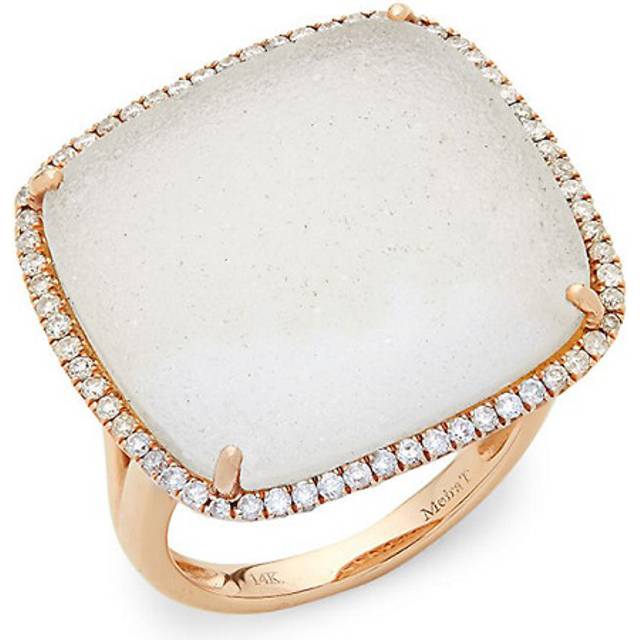 Diamond And 14K Rose Gold Statement Ring, 0.36 Tcw
