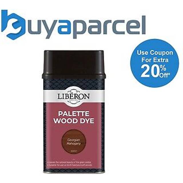 Liberon Palette Wood Dye, Georgian Mahogany 500ml, Water-based, Acrylic Wood Dye, Dyes, Floor Dye, Door Dye, Furniture Dye, Wind