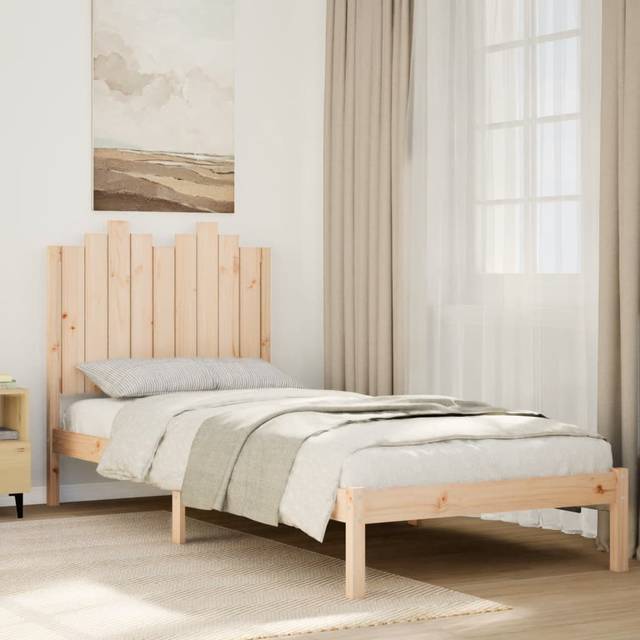 vidaXL Extra Long Bed Frame without Mattress 100x210 cm Solid Wood - Brown