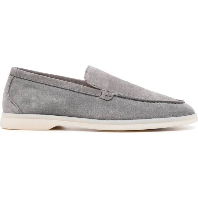 Scarosso - Ludovica suede loafers - women - Suede - 42 - Grey