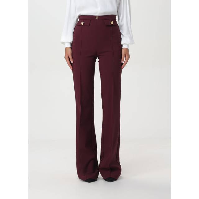 Pants ELISABETTA FRANCHI Woman color Burgundy - 38