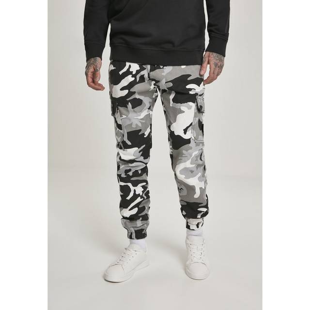 Urban Classics Cargo Jogging 2.0 Byxor - snow camo - 32
