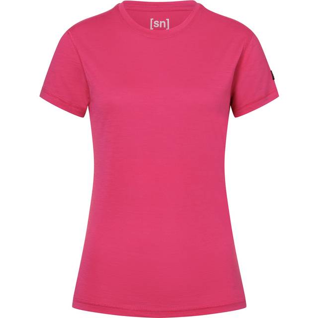 super.natural - Women's Sierra 140 Tee - Merino shirt size M, pink