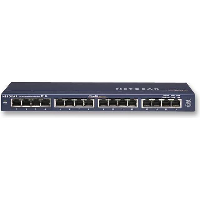 NETGEAR - ProSafe 16 Port Gigabit Unmanaged Ethernet Switch