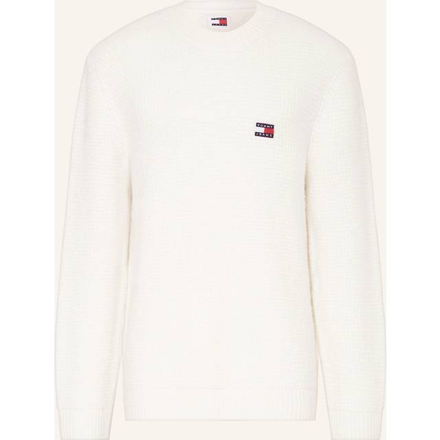 Tommy Jeans Logo Knit Jumper White