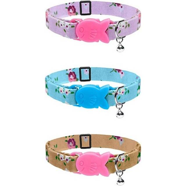 Cat Circus Vintage Print Safety Cat Collars